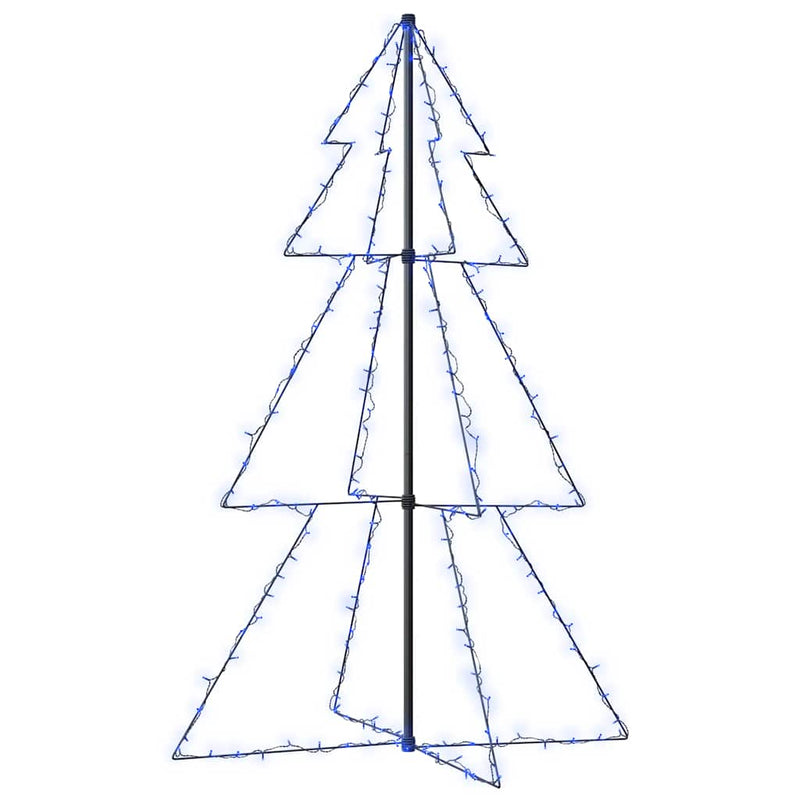 Load image into Gallery viewer, Vidaxl kegelkerstboom 200 led's binnen en buiten 98x150 cm