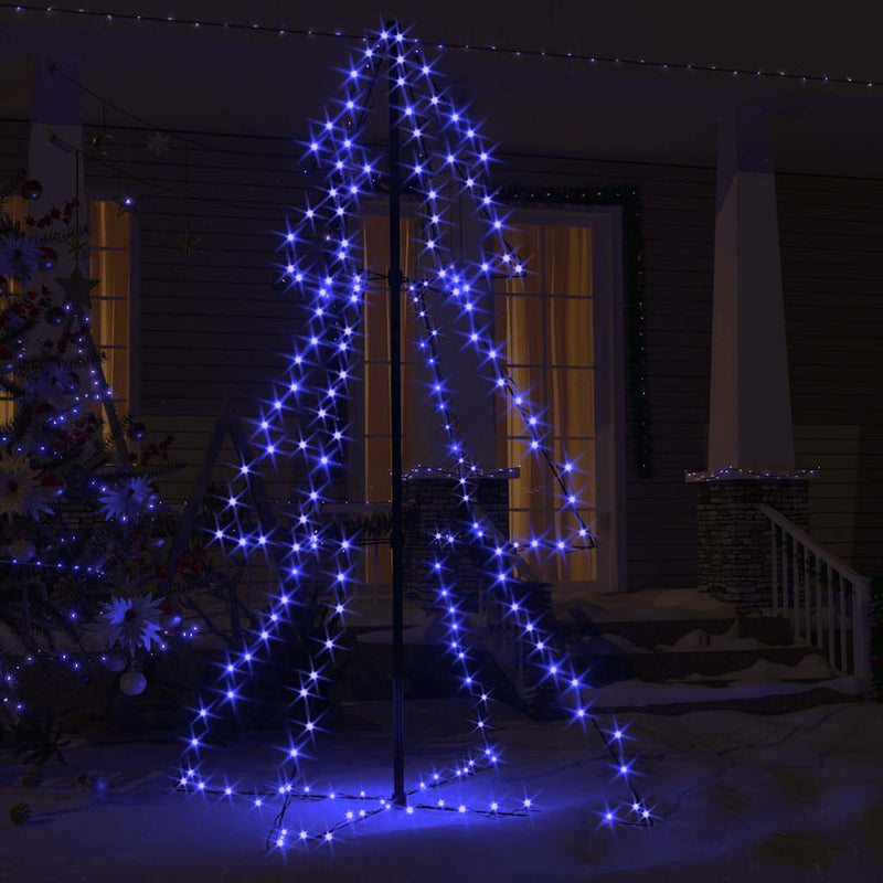 Load image into Gallery viewer, Vidaxl kegelkerstboom 200 led's binnen en buiten 98x150 cm