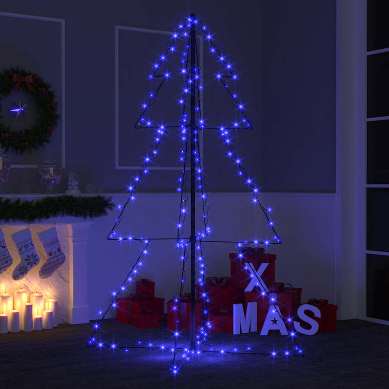 Load image into Gallery viewer, Vidaxl kegelkerstboom 200 led's binnen en buiten 98x150 cm