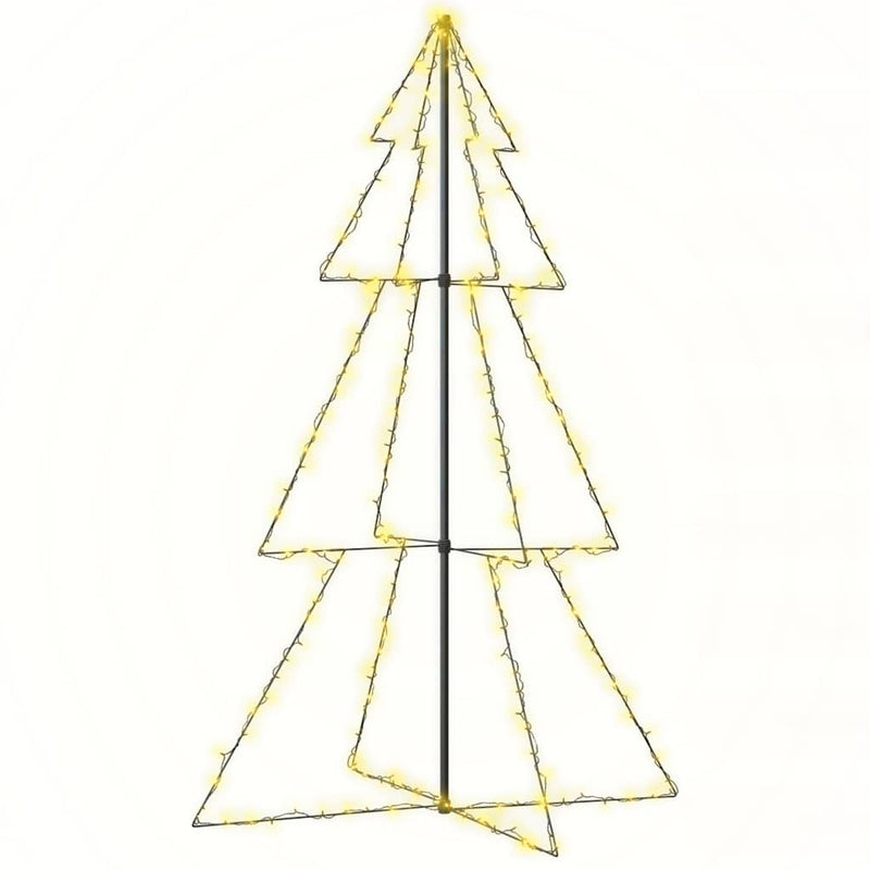 Load image into Gallery viewer, Vidaxl kegelkerstboom 240 led's binnen en buiten 118x150 cm
