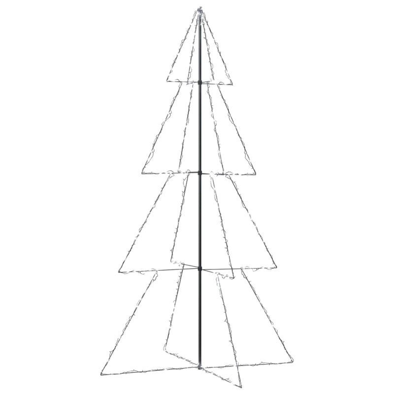 Cargue la imagen en el visor de la galería, VidaXL Kegelkerstboom 360 LED's binnen en buiten 143x250 cm