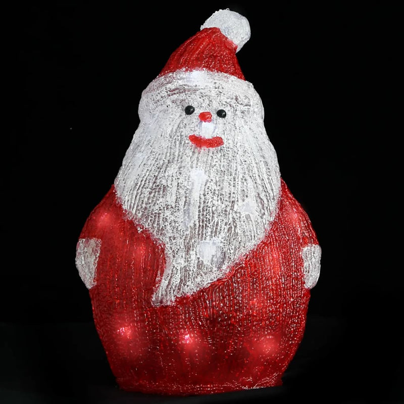 Load image into Gallery viewer, Vidaxl kerstfiguur kerstman led binnen en buiten 28 cm acryl