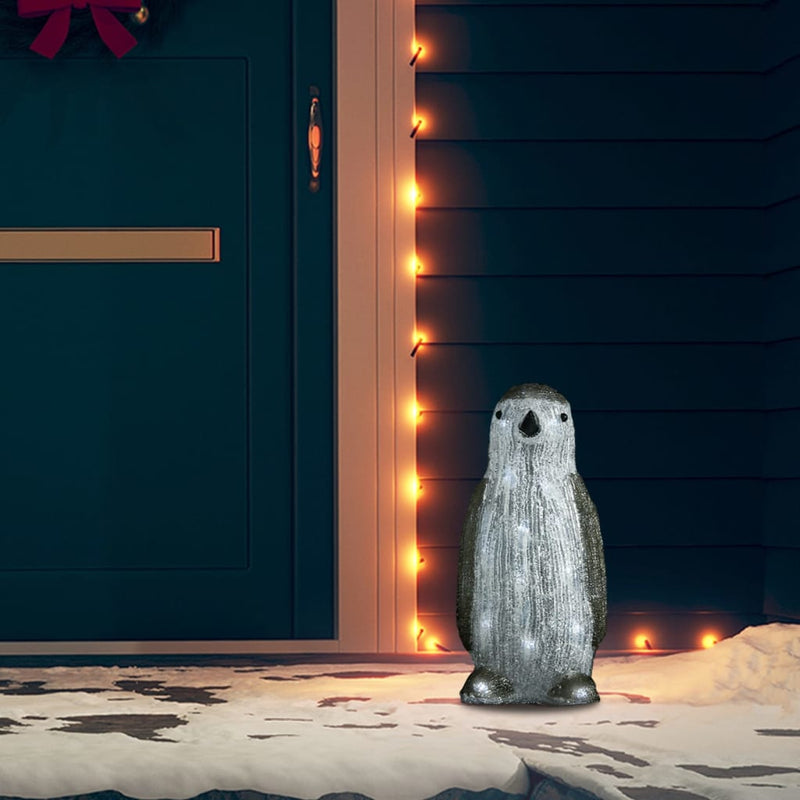 Load image into Gallery viewer, Vidaxl kerstfiguur pinguïn led binnen en buiten 30 cm acryl