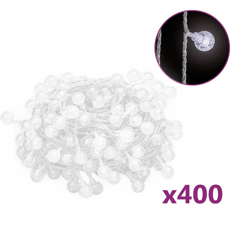 Load image into Gallery viewer, Vidaxl lichtsnoer met 400 led's 8 functies koudwit 40 m