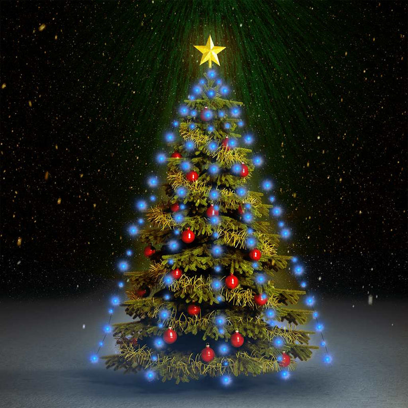 Load image into Gallery viewer, Vidaxl kerstboomverlichting met 210 led's blauw net 210 cm