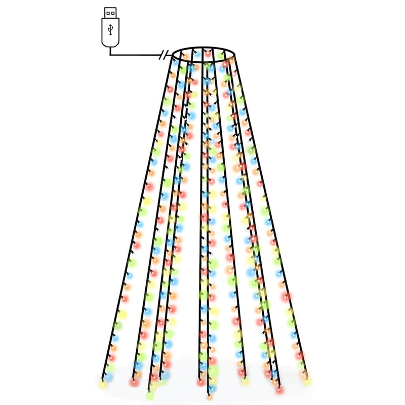 Load image into Gallery viewer, Vidaxl kerstboomverlichting met 250 led's meerkleurig net 250 cm