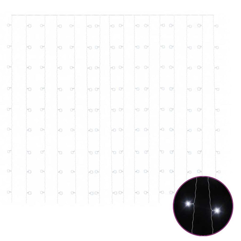 Load image into Gallery viewer, Vidaxl lichtsnoergordijn met 300 led's en 8 functies 3x3 m koudwit