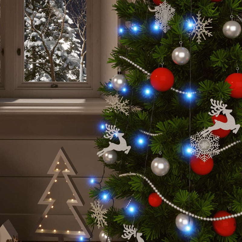 Load image into Gallery viewer, Vidaxl lichtsnoeren 2 st met 2x200 led's solar binnen buiten blauw