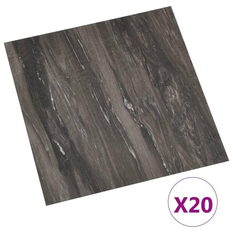 Load image into Gallery viewer, Vidaxl vloerplanken 20 st zelfklevend 1,86 m² pvc donkergrijs