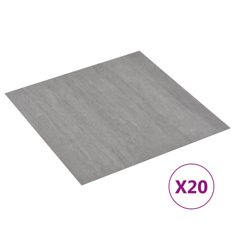Load image into Gallery viewer, Vidaxl vloerplanken 20 st zelfklevend 1,86 m² pvc grijs gespikkeld