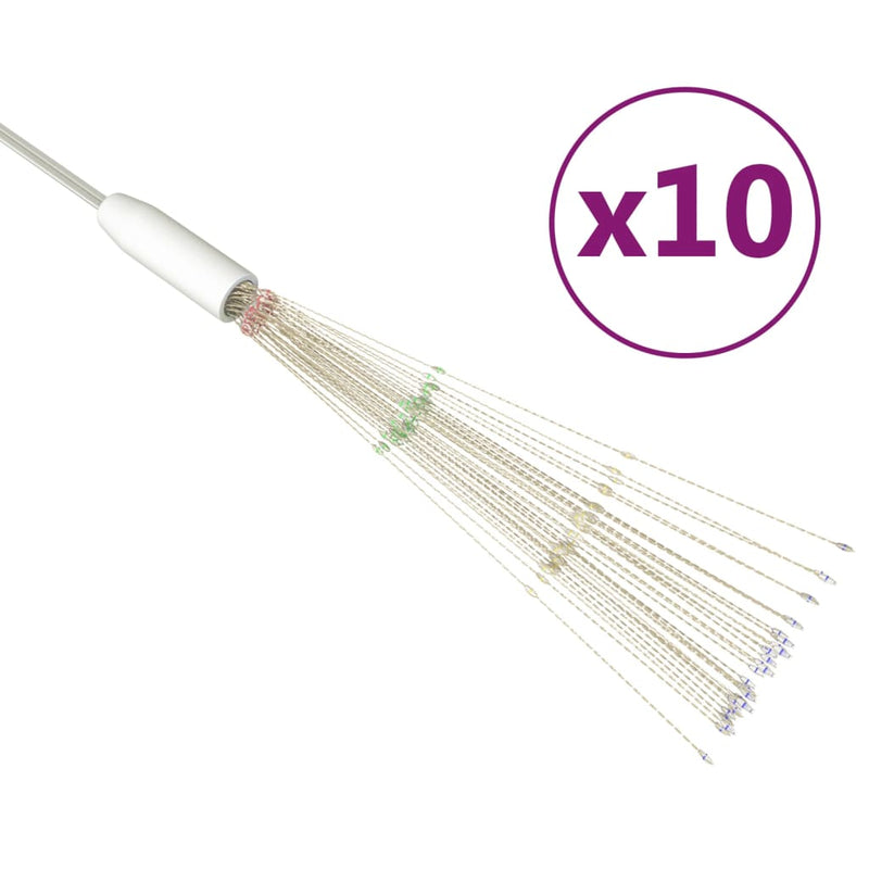 Load image into Gallery viewer, VidaXL 10 st Kerstverlichting vuurwerk 1400 LED's 20 cm meerkleurig