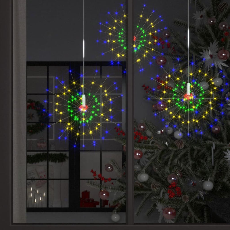 Load image into Gallery viewer, VidaXL 10 st Kerstverlichting vuurwerk 1400 LED's 20 cm meerkleurig