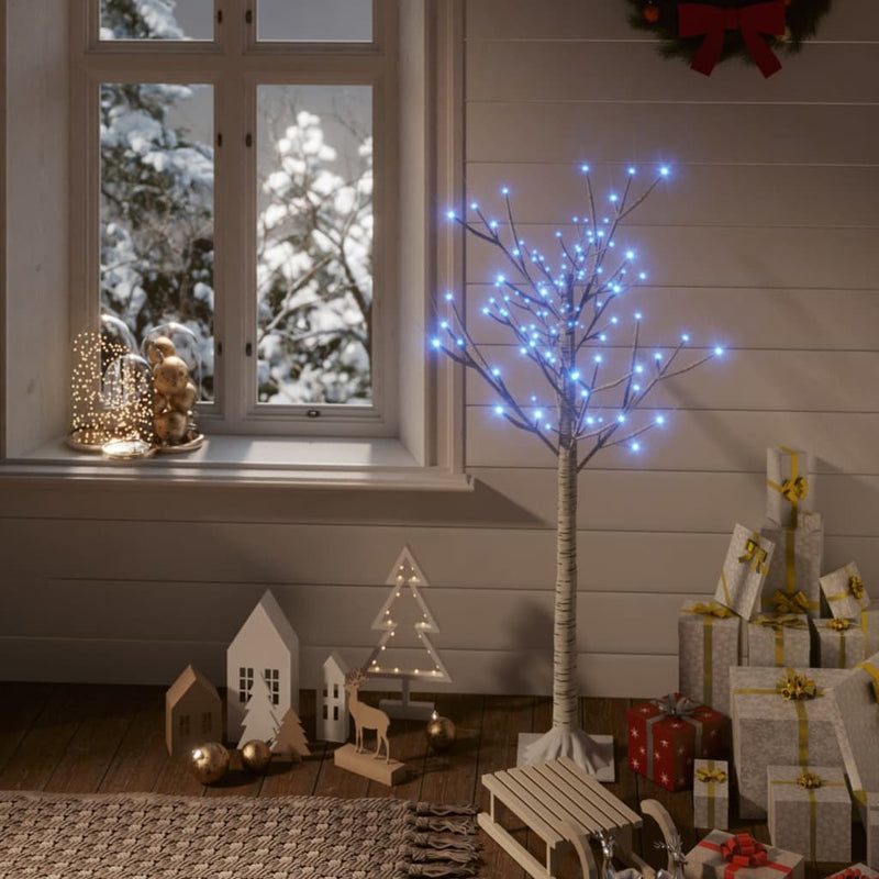 Cargue la imagen en el visor de la galería, Vidaxl kerstboom wilg met 120 blauwe led's binnen en buiten 1,2 m