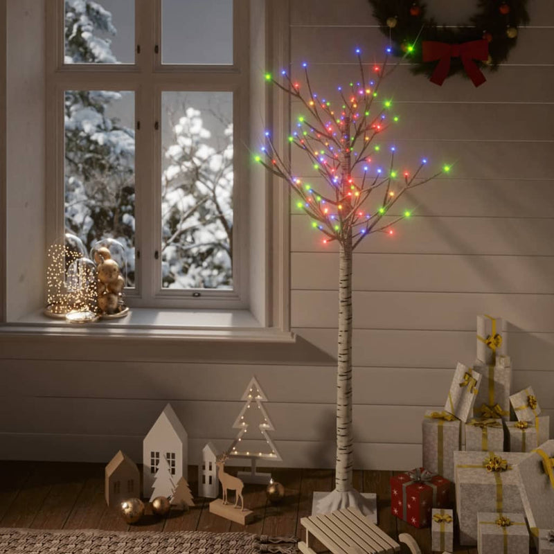 Load image into Gallery viewer, Vidaxl kerstboom wilg 140 meerkleurige led's binnen en buiten 1,5 m