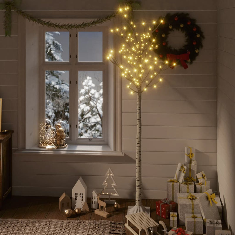 Load image into Gallery viewer, Vidaxl kerstboom wilg met 180 warmwitte led's binnen en buiten 1,8 m