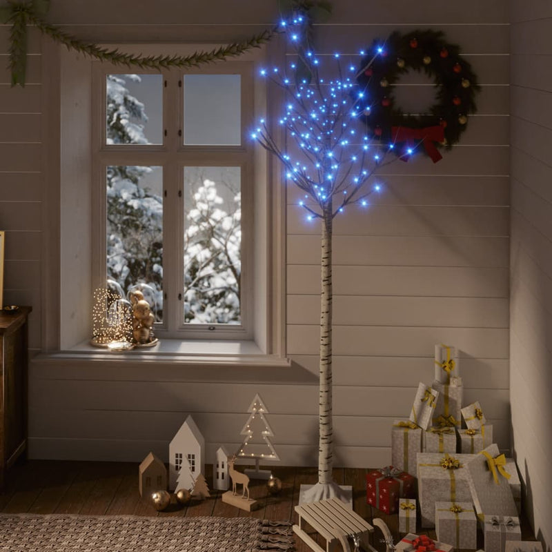 Load image into Gallery viewer, Vidaxl kerstboom wilg met 180 blauwe led's binnen en buiten 1,8 m