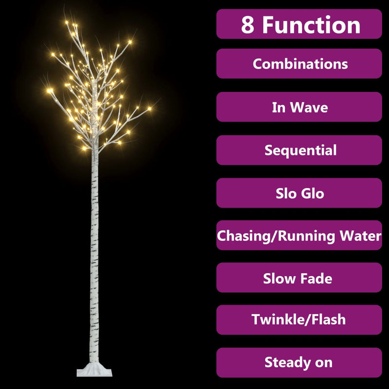 Load image into Gallery viewer, Vidaxl kerstboom wilg met 200 warmwitte led's binnen en buiten 2,2 m