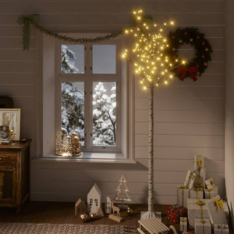 Load image into Gallery viewer, Vidaxl kerstboom wilg met 200 warmwitte led's binnen en buiten 2,2 m