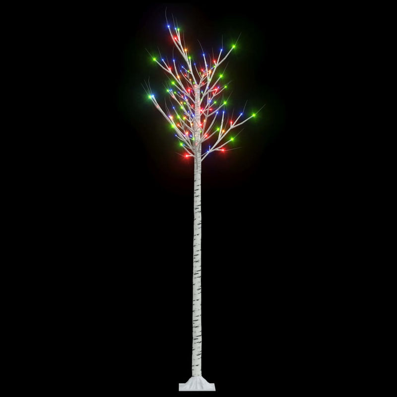 Load image into Gallery viewer, Vidaxl kerstboom wilg 200 meerkleurige led's binnen en buiten 2,2 m