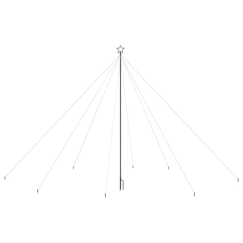 Load image into Gallery viewer, Vidaxl led-kerstboom binnen buiten 800 leds kleurrijk 5 m