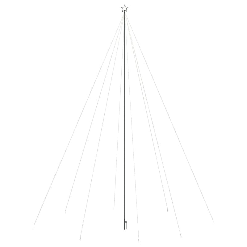 Load image into Gallery viewer, Vidaxl led-kerstboom binnen buiten 1300 leds 8 m blauw