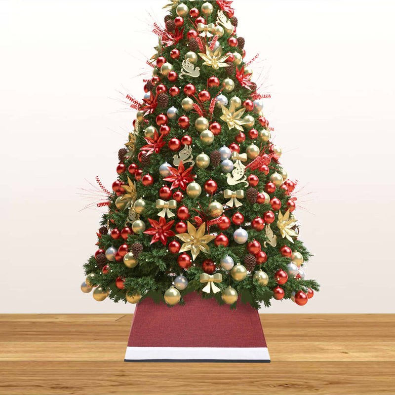 Load image into Gallery viewer, Vidaxl kerstboomrok 48x48x25 cm rood en wit