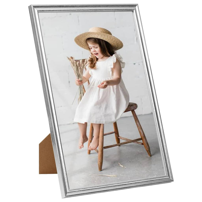 Load image into Gallery viewer, Vidaxl fotolijsten 3 st voor tafel 21x29,7 cm zilverkleurig