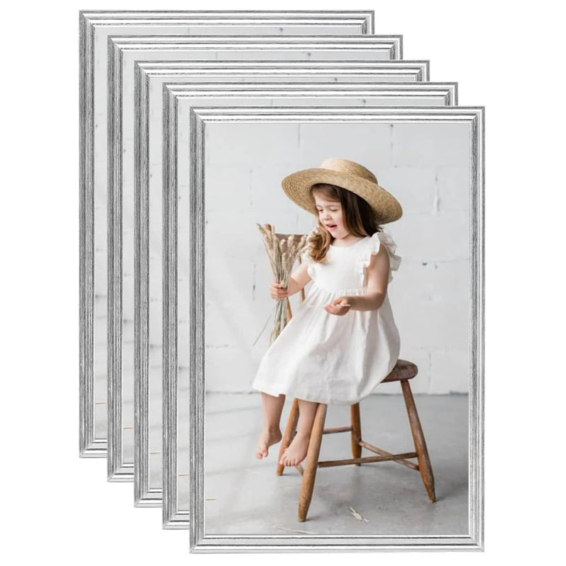 Load image into Gallery viewer, VidaXL Fotolijsten 5 st voor wand of tafel 59,4x84 cm zilverkleurig