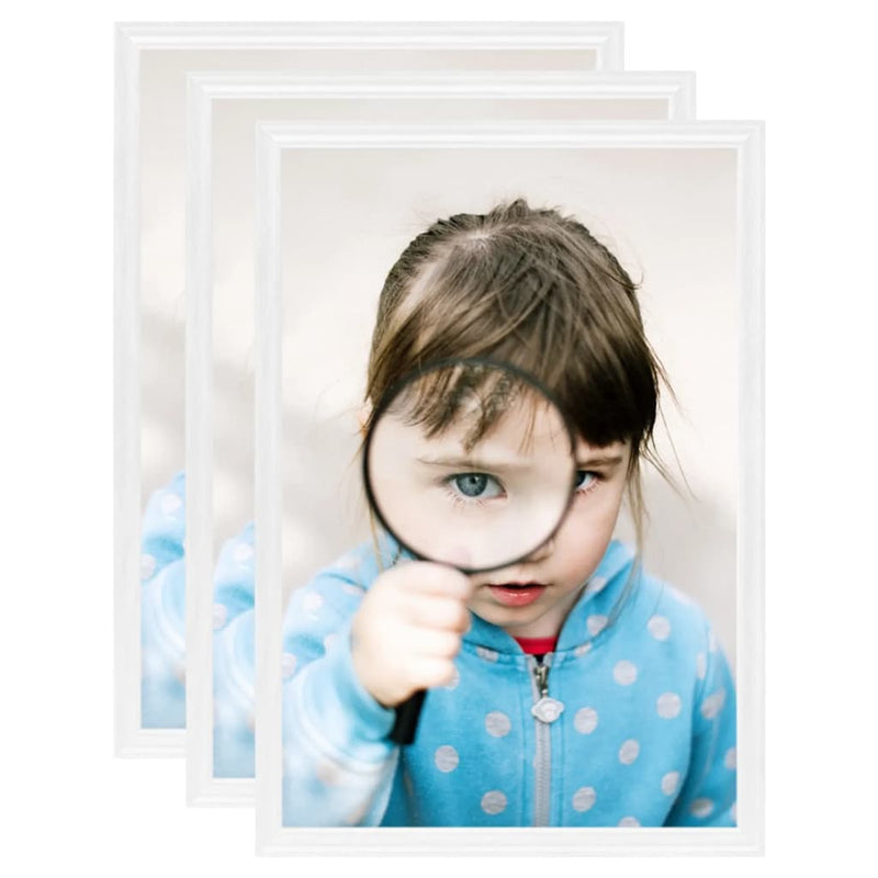 Load image into Gallery viewer, Vidaxl fotolijsten 3 st voor tafel 18x24 cm mdf wit