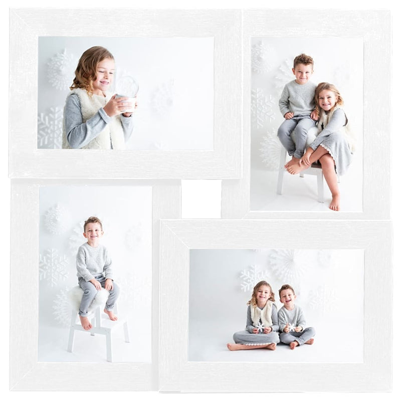 Load image into Gallery viewer, Vidaxl fotolijst voor 4x(10x15 cm) foto mdf wit
