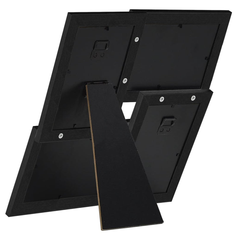 Load image into Gallery viewer, Vidaxl fotolijst voor 4x(13x18 cm) foto mdf zwart