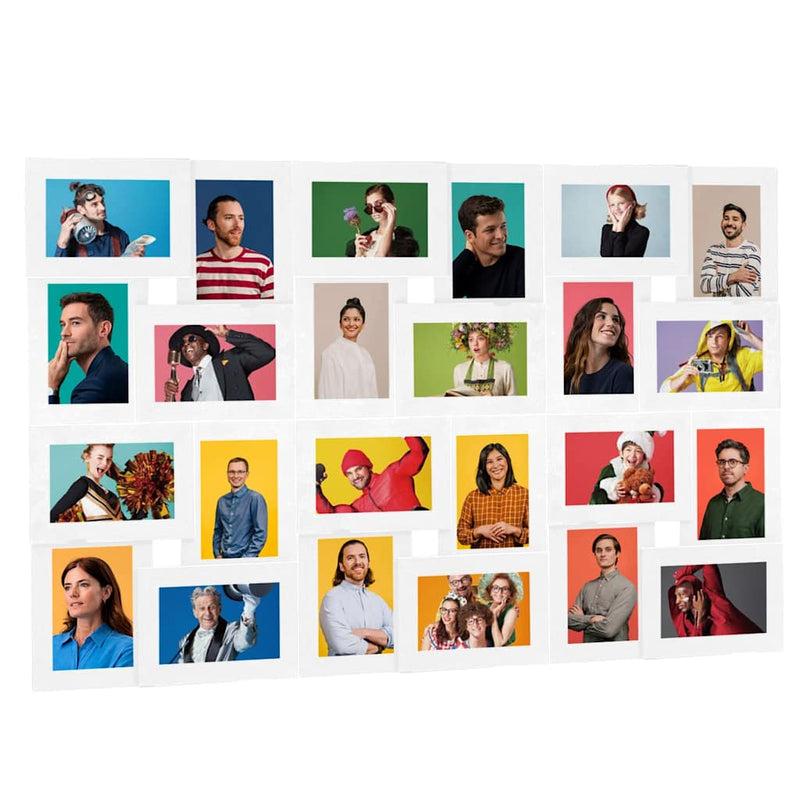 ギャラリービューアに画像をロードする, Vidaxl fotolijst voor 24x(13x18 cm) foto mdf wit