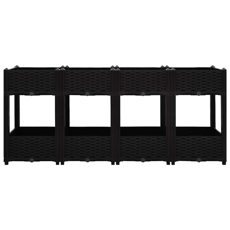 Load image into Gallery viewer, Vidaxl plantenbak verhoogd 160x40x71 cm polypropyleen