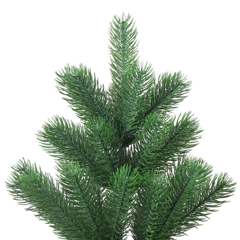 Load image into Gallery viewer, VidaXL Kunstkerstboom Nordmann met LED's en kerstballen 210 cm groen