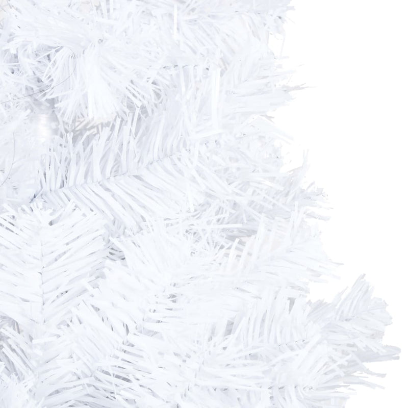 Afbeelding laden in galerijviewer, Vidaxl kunstkerstboom met verlichting en kerstballen 180 cm pvc wit
