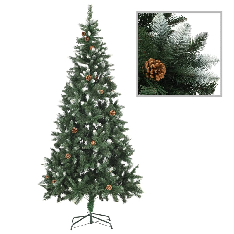 Load image into Gallery viewer, VidaXL Kunstkerstboom met verlichting en kerstballen 210 cm