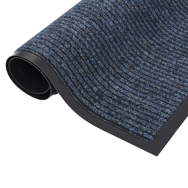 Load image into Gallery viewer, Vidaxl deurmat 80x120 cm gestreept blauw
