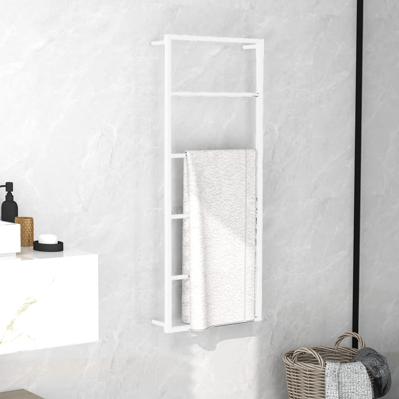 Load image into Gallery viewer, Vidaxl handdoekenrek wit 45x10x115 cm staal