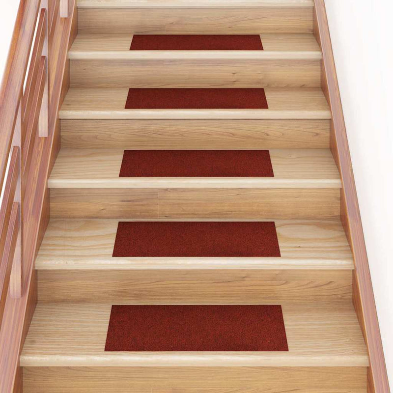 Chargez l'image dans la visionneuse de la galerie, Vidaxl trapmatten zelfklevend 15 stuks 60x25 cm bordeaux rood rechthoekig