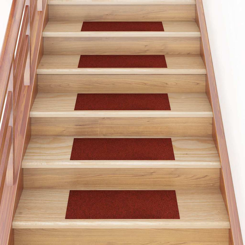 Load image into Gallery viewer, Vidaxl trapmatten zelfklevend 15 stuks 60x25 cm bordeaux rood rechthoekig