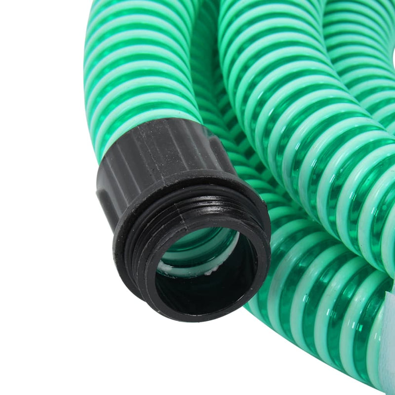 Load image into Gallery viewer, Vidaxl zuigslang met messing koppelingen 1,1'' 5 m pvc groen