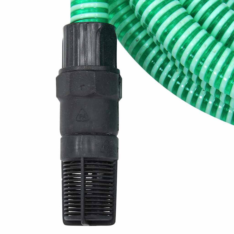 Afbeelding laden in galerijviewer, Vidaxl zuigslang met pvc koppelingen 1,1'' 4 m pvc groen