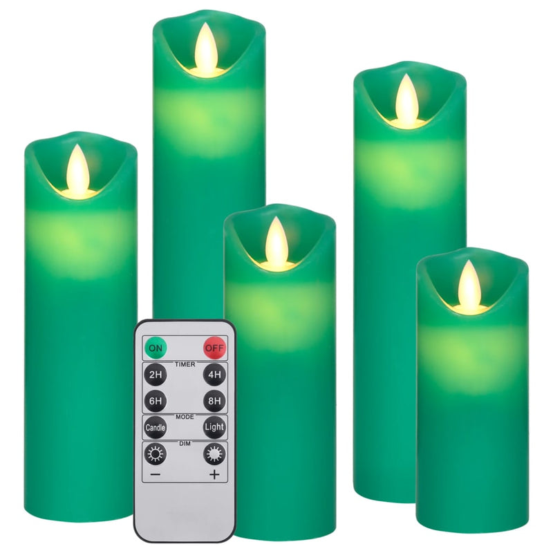 Cargue la imagen en el visor de la galería, VidaXL 5-delige Kaarsenset met afstandsbediening LED warmwit