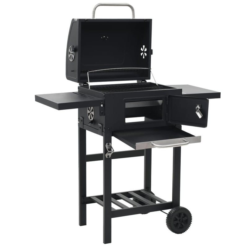 Load image into Gallery viewer, VidaXL Pizzaoven en barbecue 3-in-1 zwart