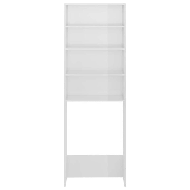 Load image into Gallery viewer, Vidaxl wasmachinekast 64x24x190 cm hoogglans wit