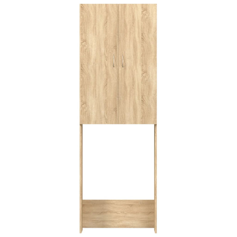 Afbeelding laden in galerijviewer, Vidaxl wasmachinekast 64x25,5x190 cm sonoma eikenkleurig