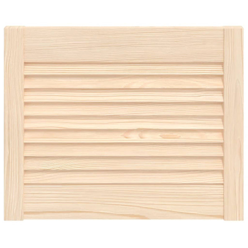 Load image into Gallery viewer, Vidaxl kastdeur met lamellen 39,5x49,4 cm massief grenenhout