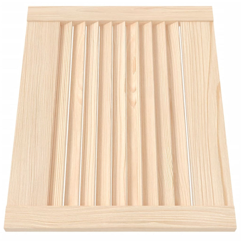 Load image into Gallery viewer, Vidaxl kastdeur met lamellen 39,5x49,4 cm massief grenenhout