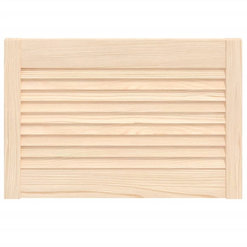 Load image into Gallery viewer, Vidaxl kastdeur met lamellen 39,5x59,4 cm massief grenenhout