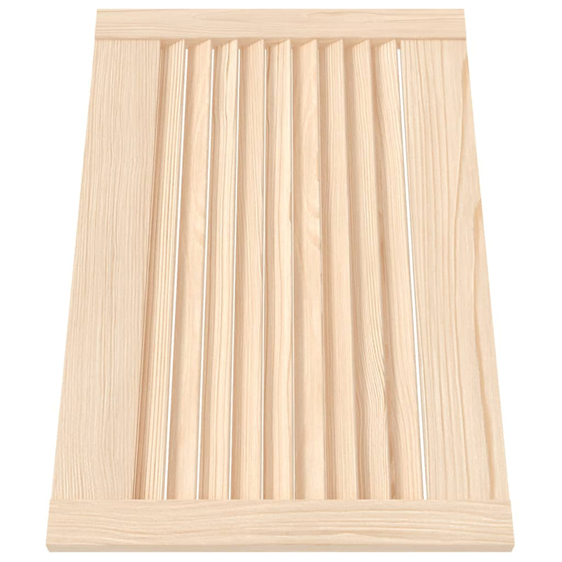 Load image into Gallery viewer, Vidaxl kastdeur met lamellen 39,5x59,4 cm massief grenenhout